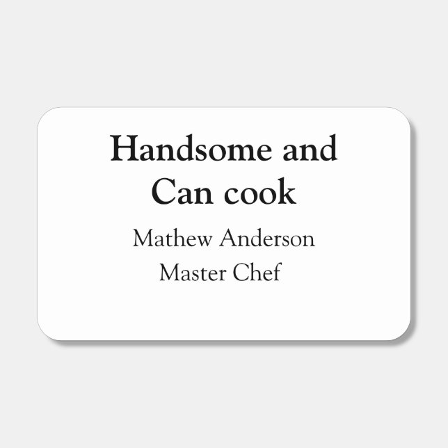 Handsome and can cook add name master chef date matchboxes (Front)