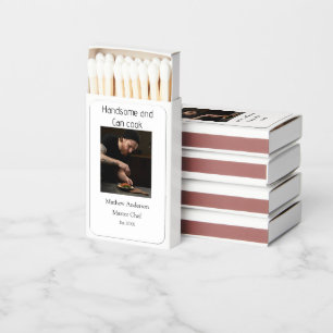 Handsome and can cook add name master chef date matchboxes