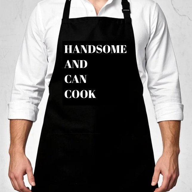 Handsome and Can Cook Apron (Creator Uploaded)