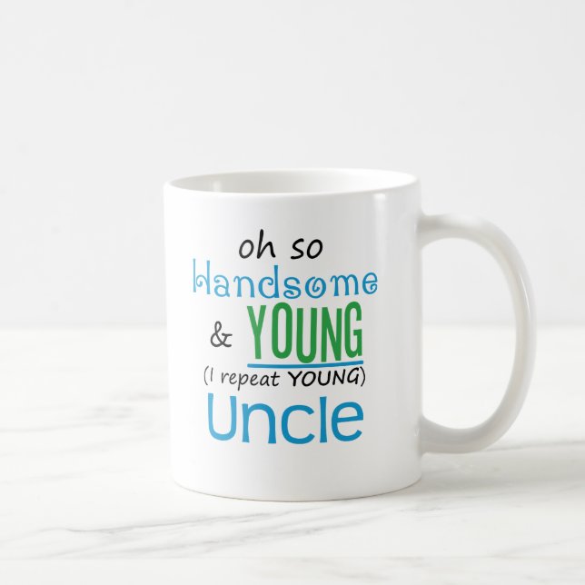 Handsome and Young Uncle Coffee Mug (Right)