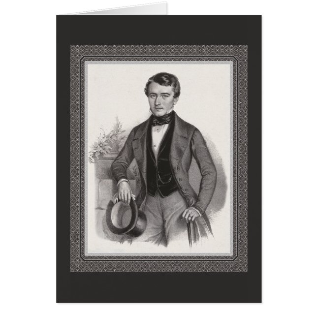 Handsome Biedermeier Gentleman Elegant Vintage (Front)