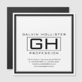 Handsome Black and White Professional (Front/Back)