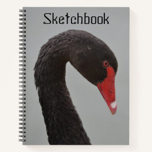 Handsome Black Swan Sketch Notebook