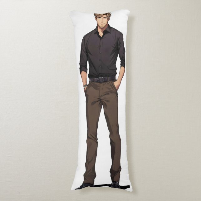 Handsome Blond Ikemen Anime Body Pillow (Front Vertical)