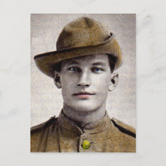 handsome Boer War soldier Postcard