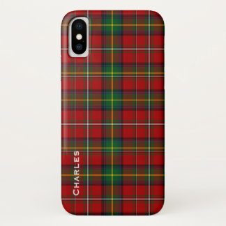 Handsome Boyd Tartan Plaid iPhone X Case