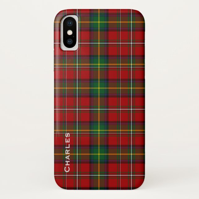 Handsome Boyd Tartan Plaid iPhone X Case (Back)
