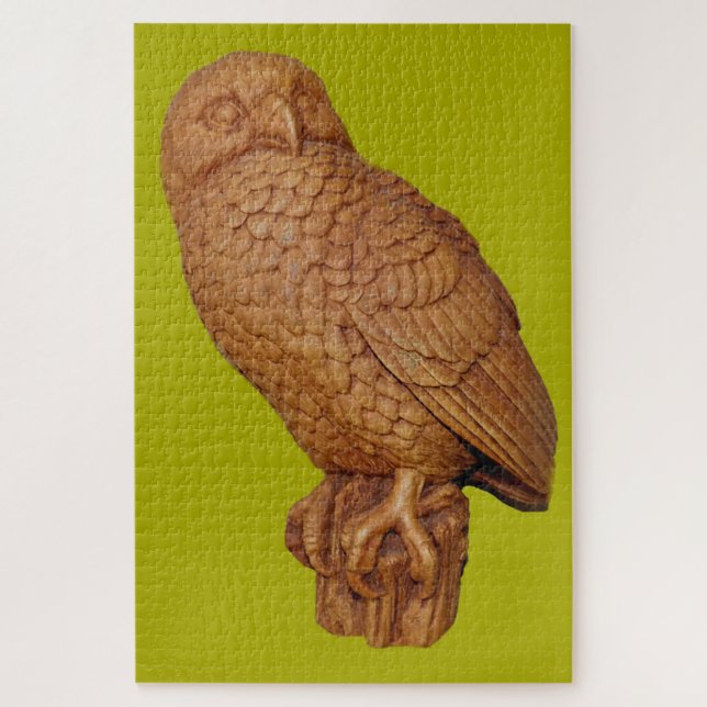 handsome brown owl jigsaw puzzle (Vertical)