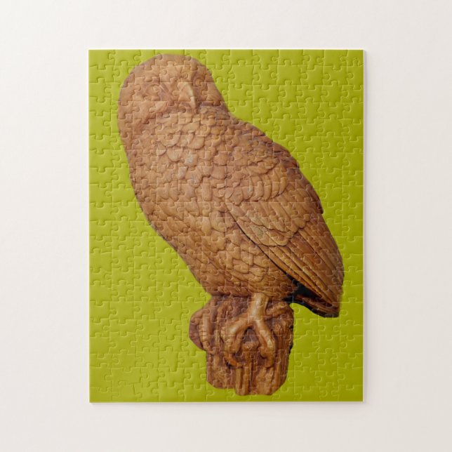 handsome brown owl jigsaw puzzle (Vertical)