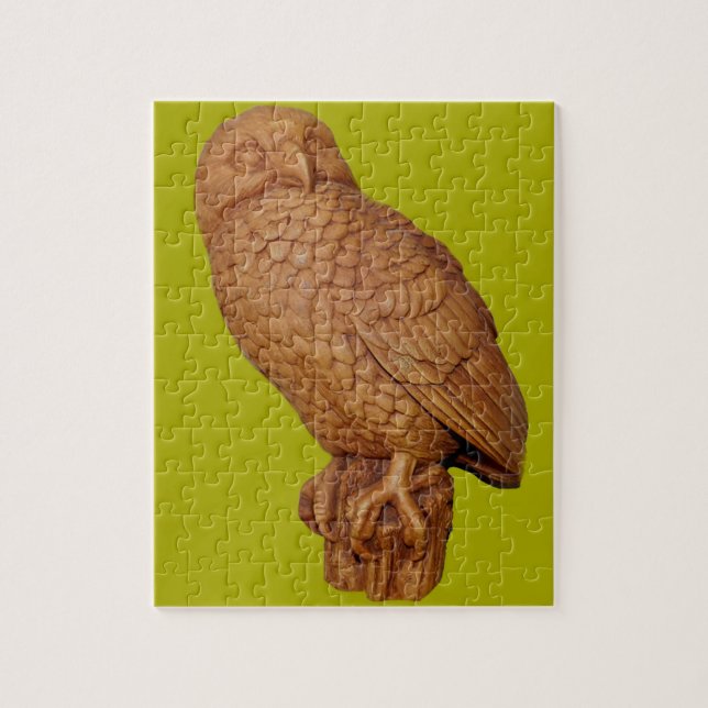 handsome brown owl jigsaw puzzle (Vertical)