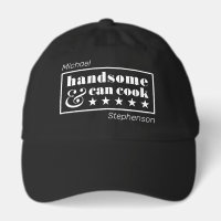 Handsome & Can Cook Black Typography Father's Day