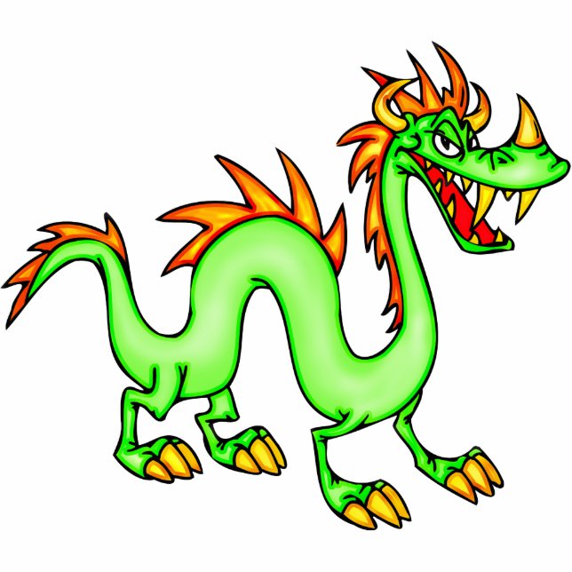 Handsome Chinese Dragon Statuette (Front)