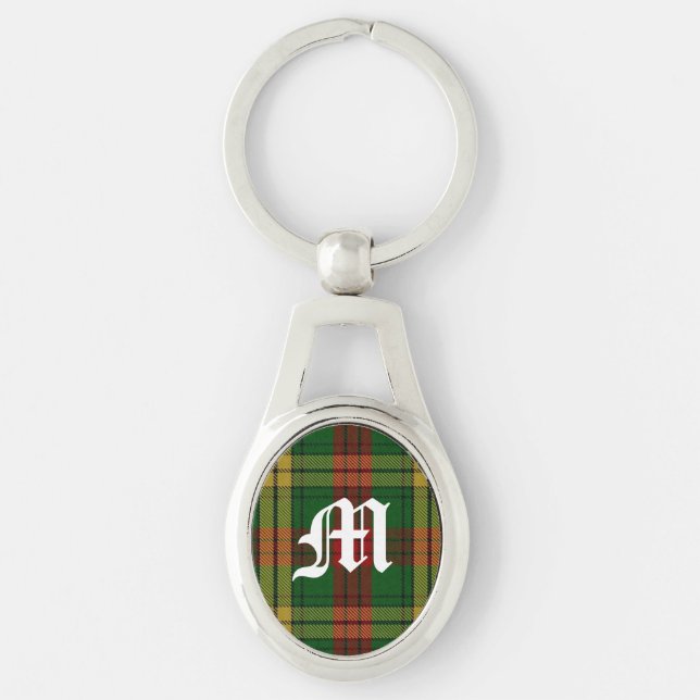 Handsome Clan MacMillan Plaid Monogram Key Chain (Front)