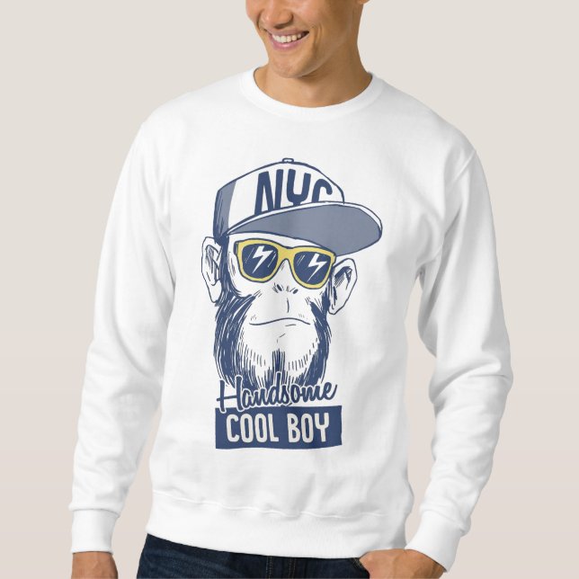 Handsome Cool Boy Sweatshirt (Front)