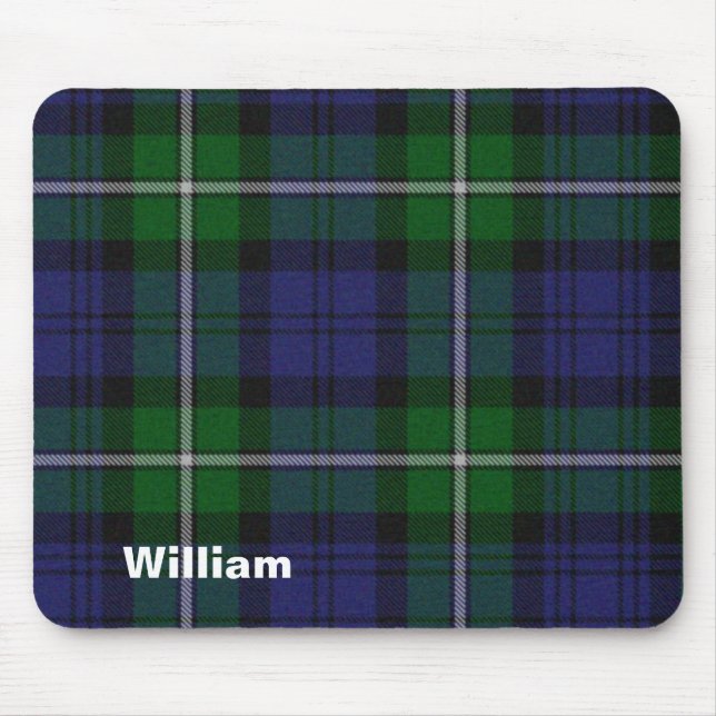 Handsome Custom Forbes Tartan Plaid Mouse Pad (Front)