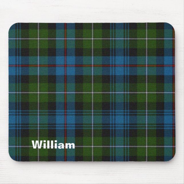 Handsome Custom MacKenzie Tartan Plaid Mouse Pad (Front)