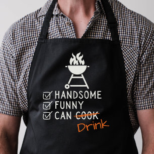 Handsome, Funny And Can Cook Customizable Apron