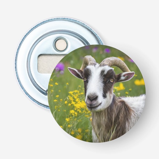 Handsome goat bottle opener (Front)