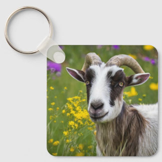 Handsome Goat Keychain