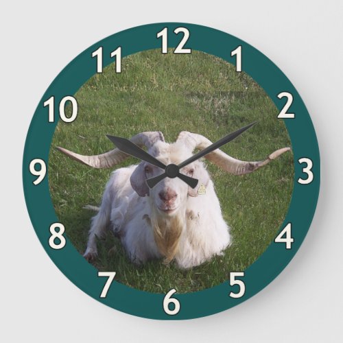 Handsome Goat Large Clock