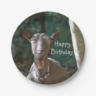 Handsome Goat Paper Plates