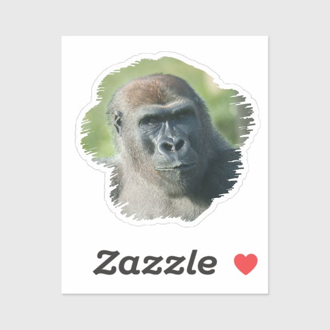 Handsome Gorilla Blackback Sticker (Sheet)