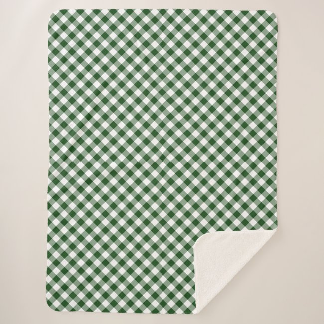 Handsome Green and White Gingham Plaid