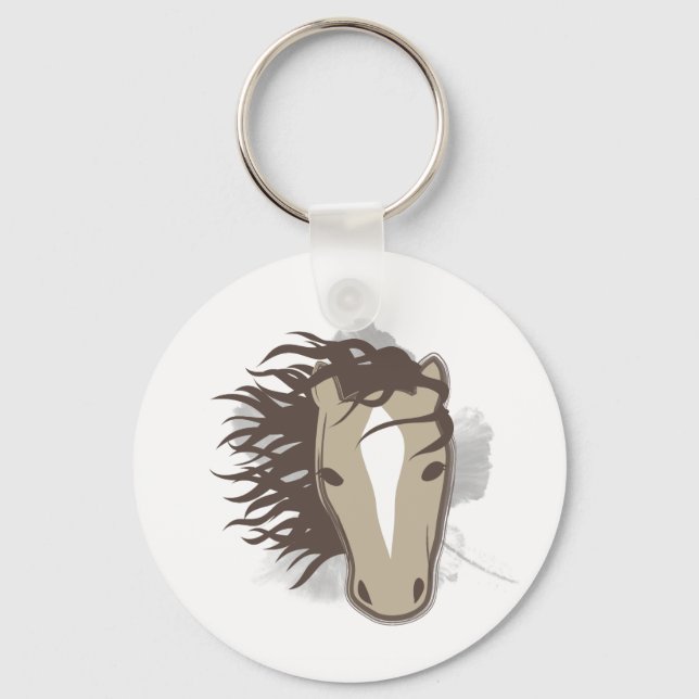 Handsome Horse Keychain (Front)