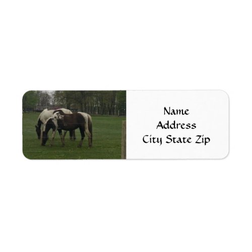 HANDSOME HORSES RETURN ADDRESS LABELS