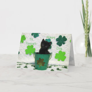 Handsome Jack The St. Patrick's Day Cat  Card