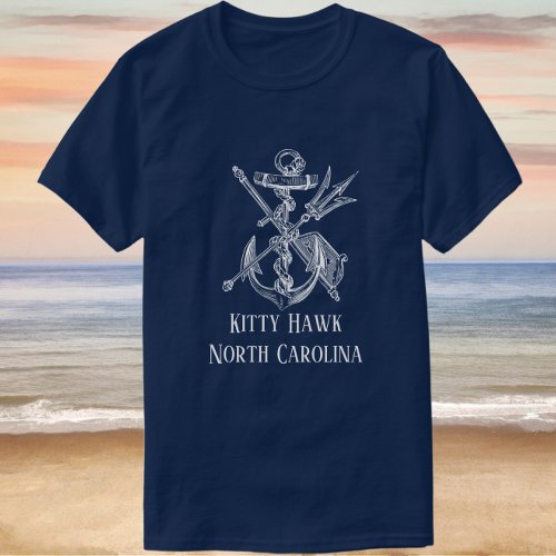 Handsome Kitty Hawk North Carolina Anchor T_Shirt