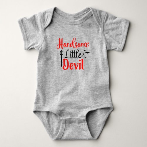 Handsome Little Devil Boys Baby Bodysuit