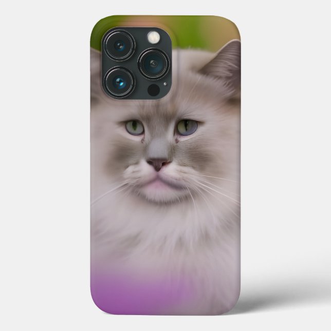 Handsome Maine Coon Himalayan Cat  Case-Mate iPhone Case (Back)