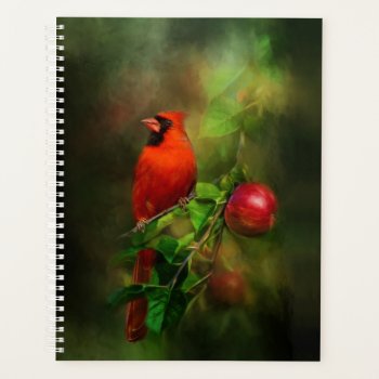 Handsome Male Cardinal Planner by Kathys_Gallery at Zazzle