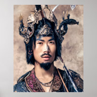 Handsome Male Mage Colorful Poster Gift