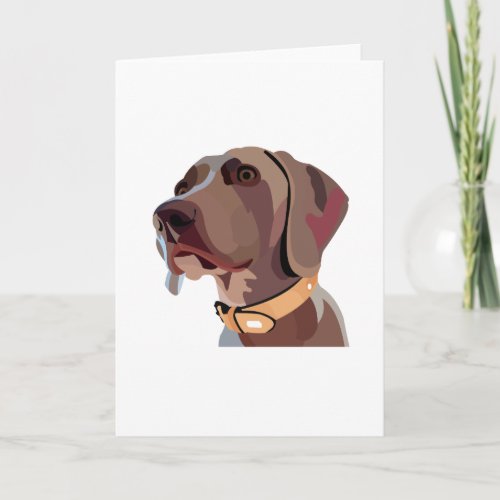 Handsome Male Weimaraner _ any occasion card Card