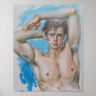 Handsome man poster