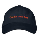 Handsome Men Women Navy Color Embroidered Baseball Cap at Zazzle