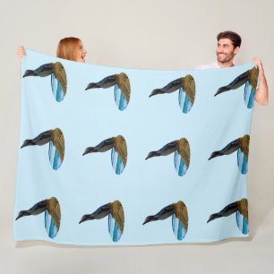Handsome Penguin, Fleece Blanket