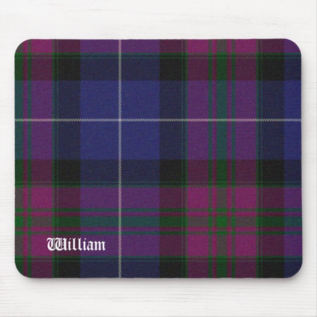 Handsome Purple Pride of Scotland Tartan Plaid Mouse Pad (Front)