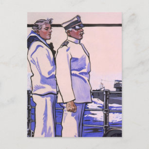 Handsome Sailors, WW1 1917 Art Postcard
