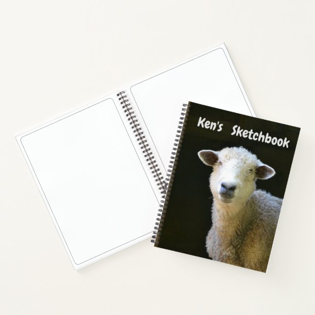 Handsome Sheep Sketchbook Notebook (Inside)