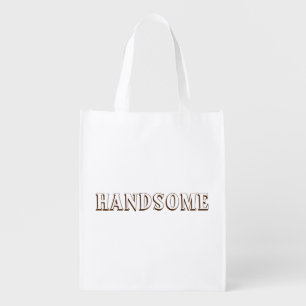 Handsome -Sports Lover Custom Printed Reusable-Bag Grocery Bag