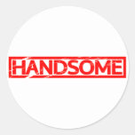 Handsome Stamp Classic Round Sticker
