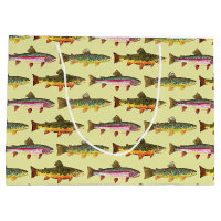 Fly Fishing Catch Release Party Large Gift Bag