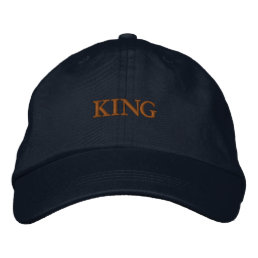 Handsome Visor Embroidered-Hat Trucker KING  Embroidered Baseball Cap