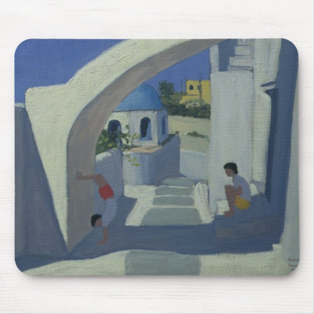 Handstand Santorini Mouse Pad (Front)