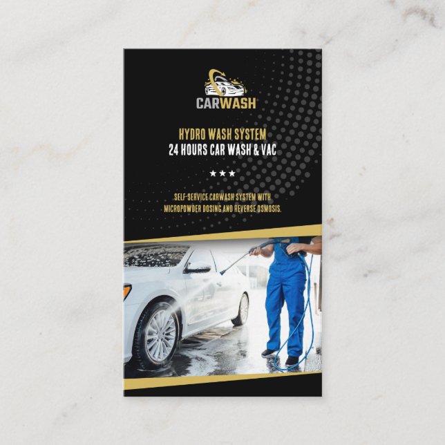 Handwash Services | Car wash Business Card (Front)