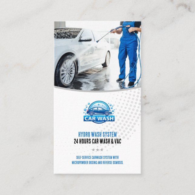 Handwash Services | Car wash Business Card (Front)
