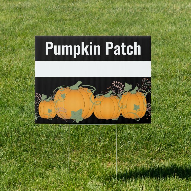 Handwrite Directions Pumpkin Farm Signs (Insitu)
